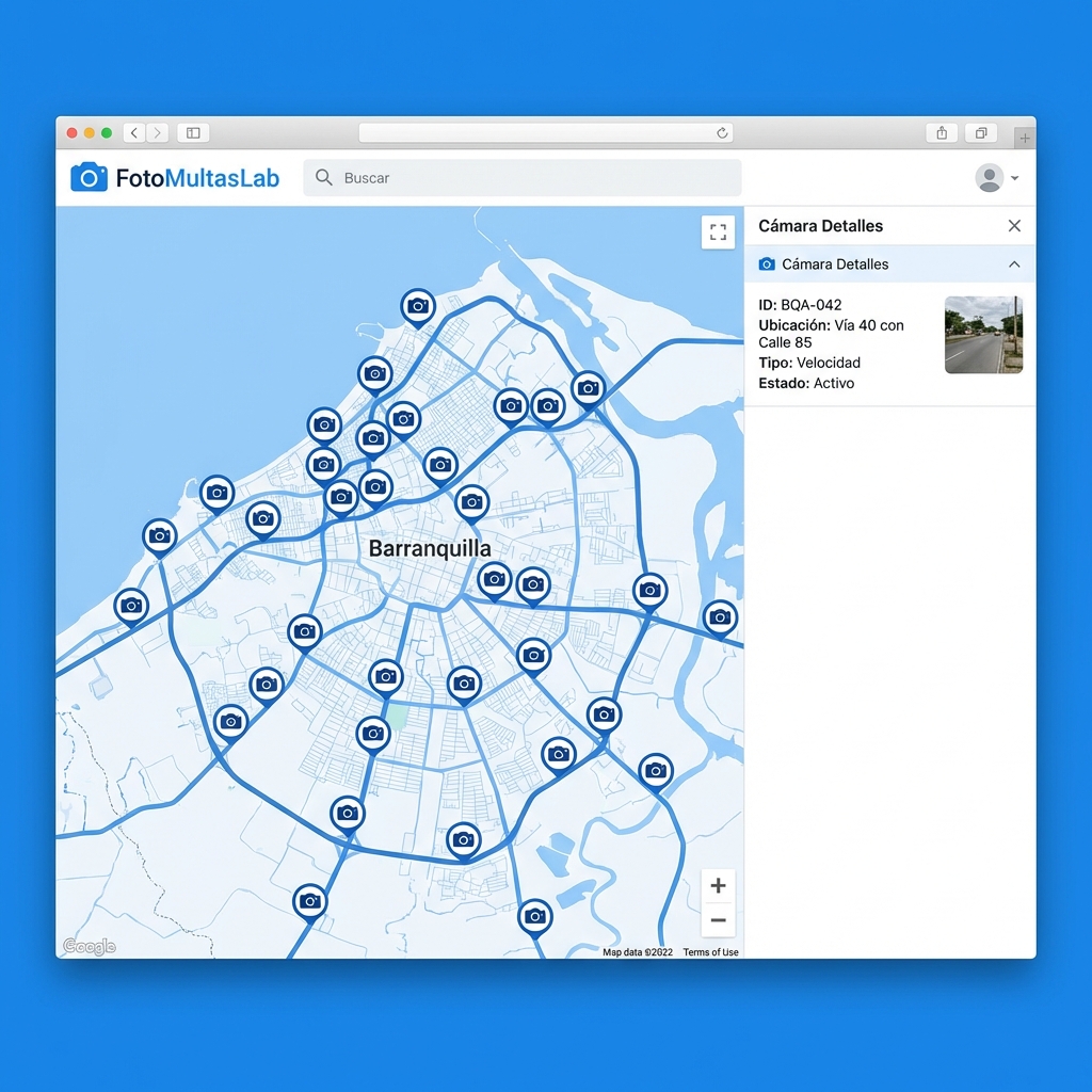 FotoMultasLab Map Interface